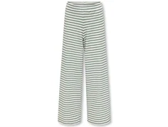 Kids ONLY cloud dancer/hedge green stribede bukser